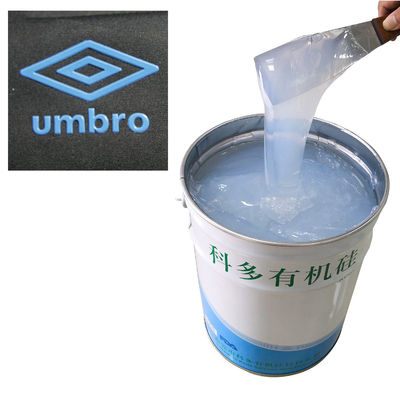 FDA Tear Resistance Transparent Screen Printing Silicone Ink For Special Fabric