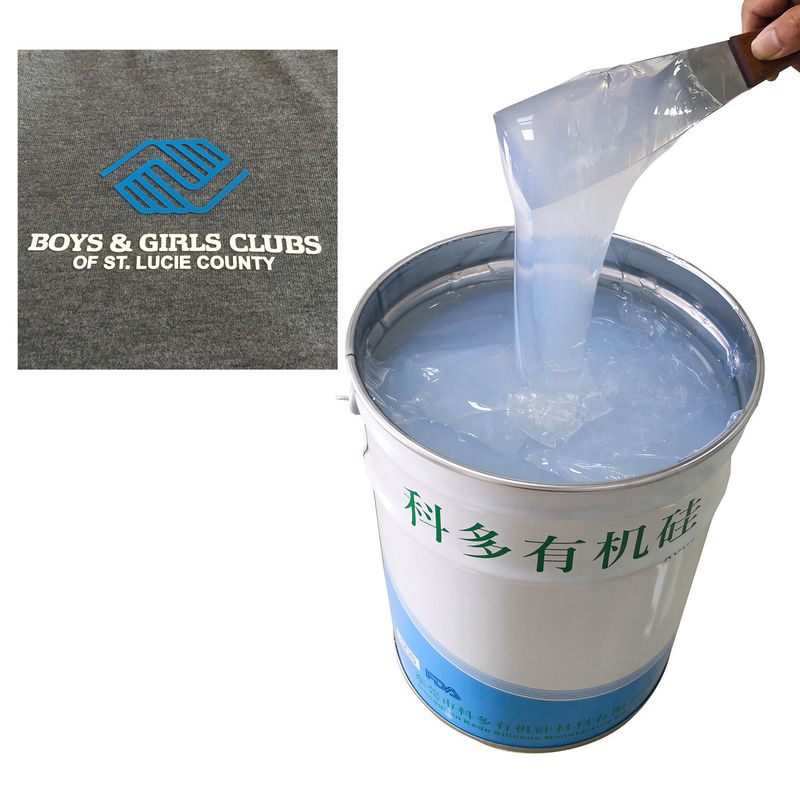 Round Corner 35 Shore A Hardness Food Grade Liquid Silicone Rubber For Machine Printing